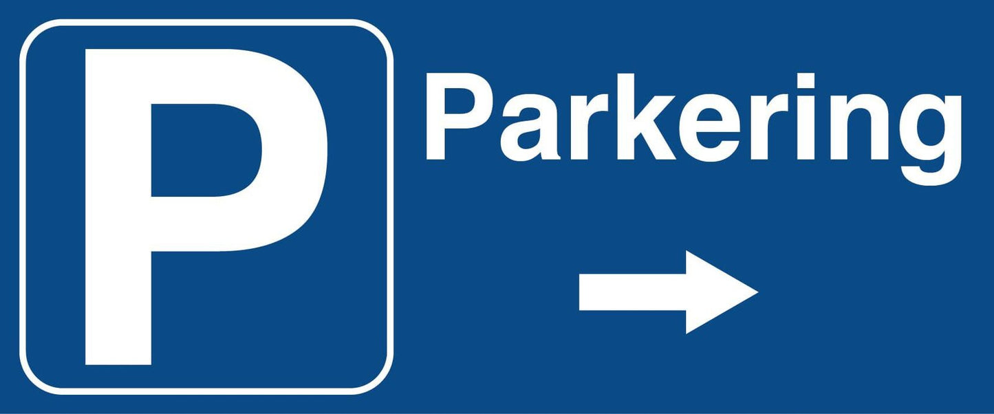 Parkering pil H 600×250